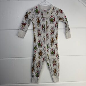 Dr Seuss Hanna Andersson 12-18 Months Grinch Max Cindy Lou Who Zipper Pajamas